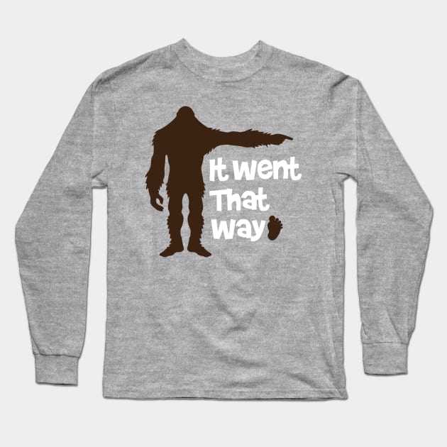 Yeti That way Long Sleeve T-Shirt by justSVGs